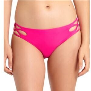 California Waves strappy pink bikini swim bottom